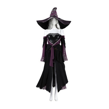 Elden Ring Nightreign Recluse Cosplay Costume Black Purple Halloween Outfit Becostume